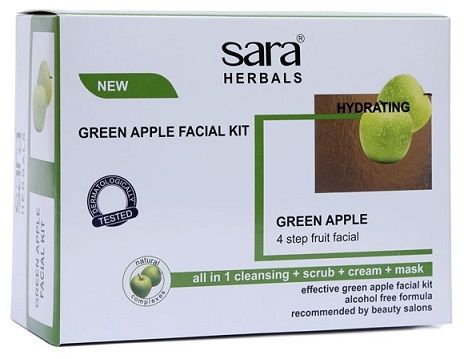 Buy Sara Green Apple Facial Kit - Purplle