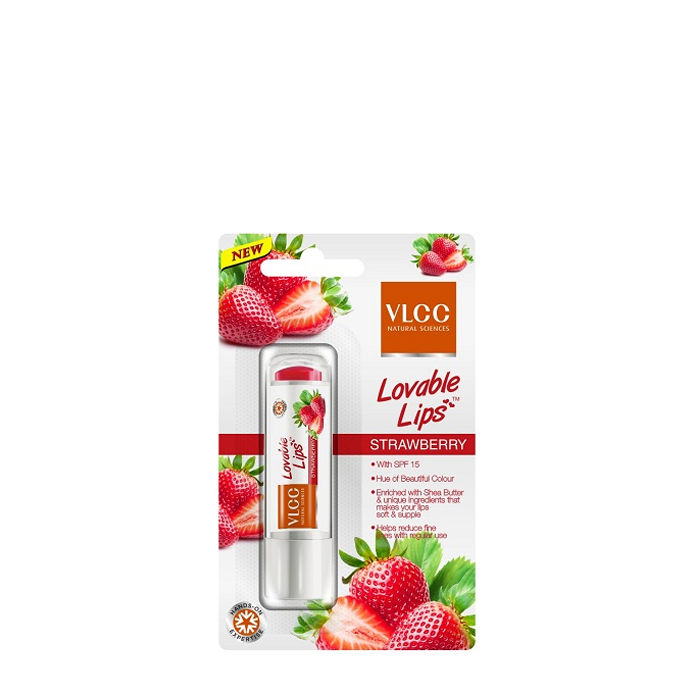 Buy VLCC Lovable Lips Strawberry (4.5 g) - Purplle