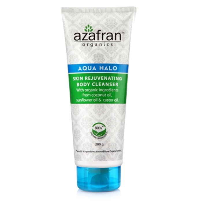 Buy Azafran Organics Aqua Halo Skin Rejuvenating Body Cleanser (200 g) - Purplle