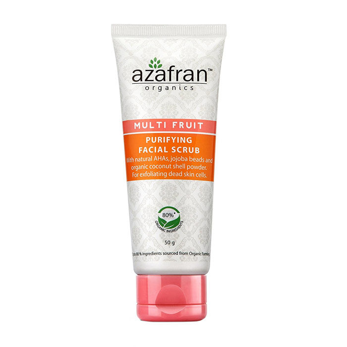 Buy Azafran Organics Multi Fruit Purifying Facial Scrub (50 g) - Purplle