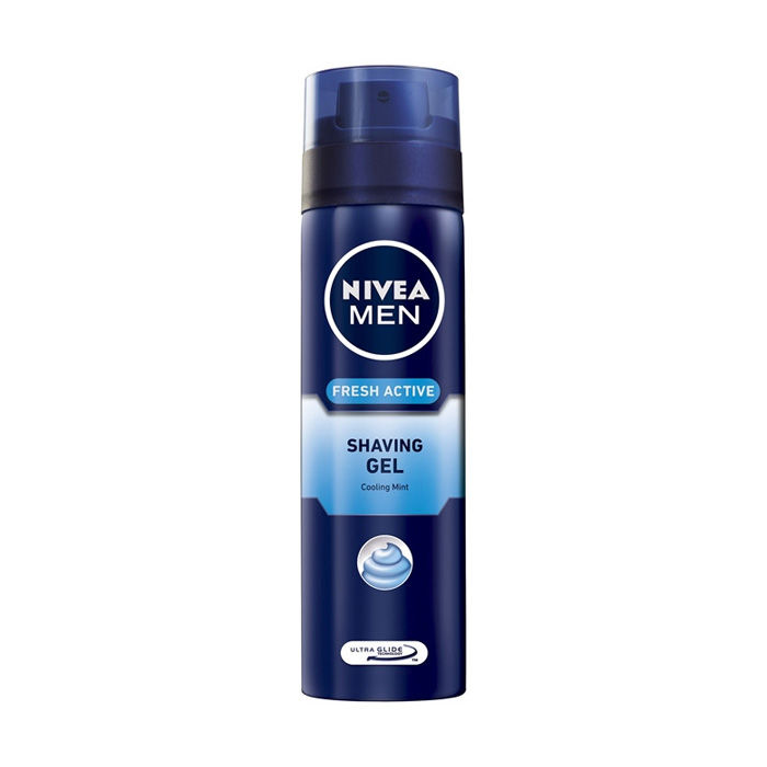 Buy Nivea Men Fresh Active Shaving Gel (200 ml) with Cooling Mint - Purplle