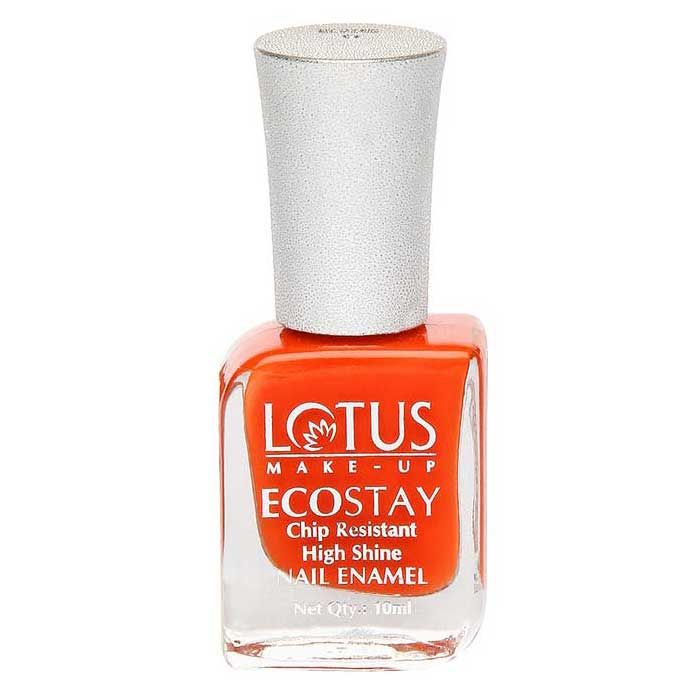 Buy Lotus Herbals EcoStay Nail Enamels Orange Glare (10 ml) - Purplle