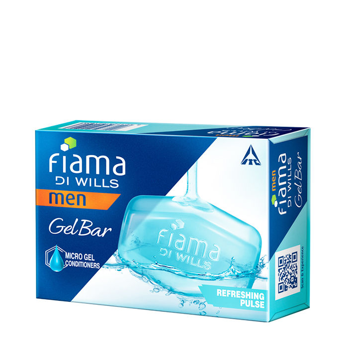 Buy Fiama Di Wills Men Gel Bar Refreshing Pulse (125 g) (Pack of 3) - Purplle