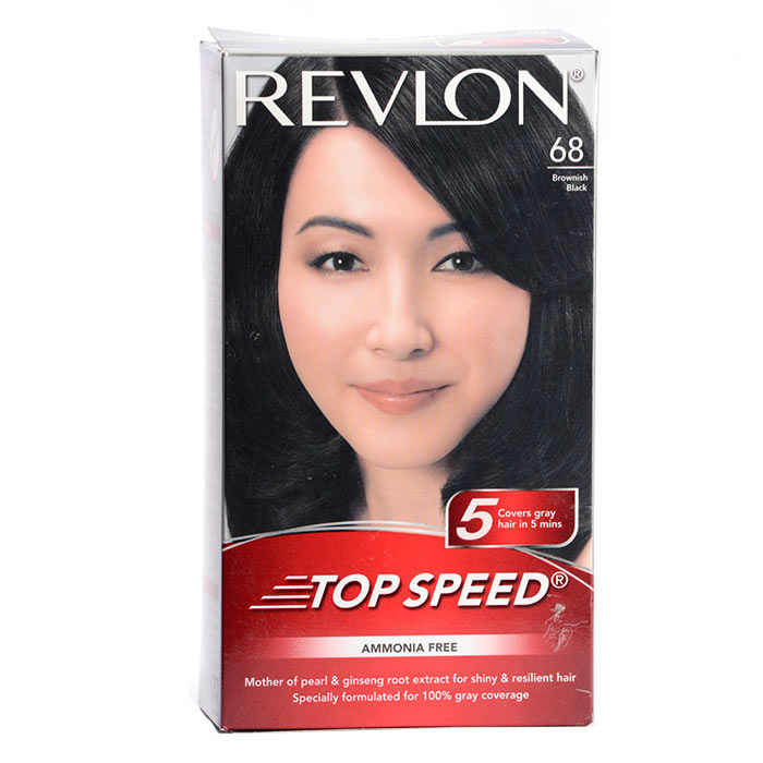Buy Revlon Top Speed Hair Color - Woman Brownish Black 68 40 g - Purplle
