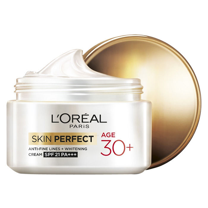 Buy L'Oreal Paris Skin Perfect Anti Fine Lines+Whitening Cream SPF 21 PA+++ Age 30+ (50 g) - Purplle