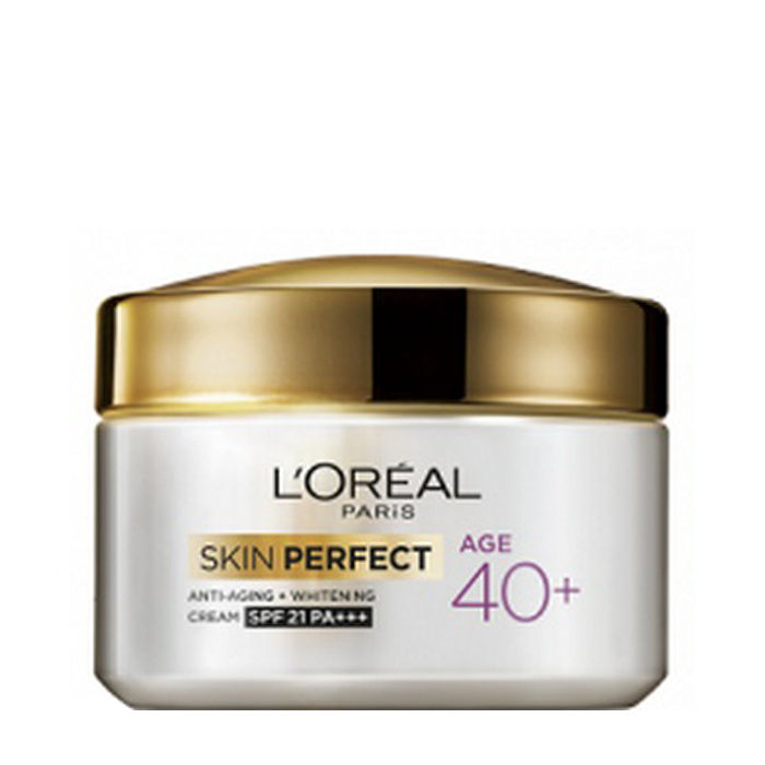 Buy L'Oreal Paris Skin Perfect Anti Aging + whitening Cream Age 40+ SPF 21 PA+++ (50 g) - Purplle