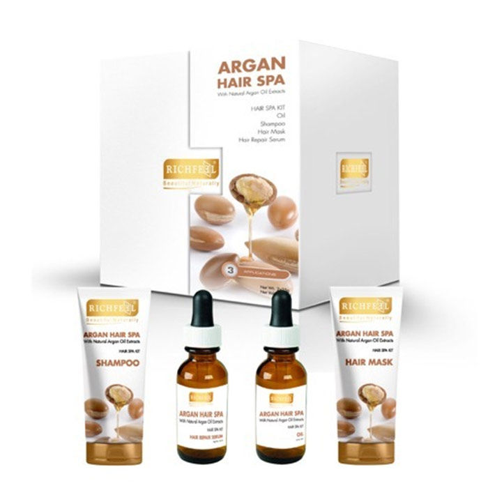 Buy Richfeel Argan Hair Spa Kit (85 g) - Purplle