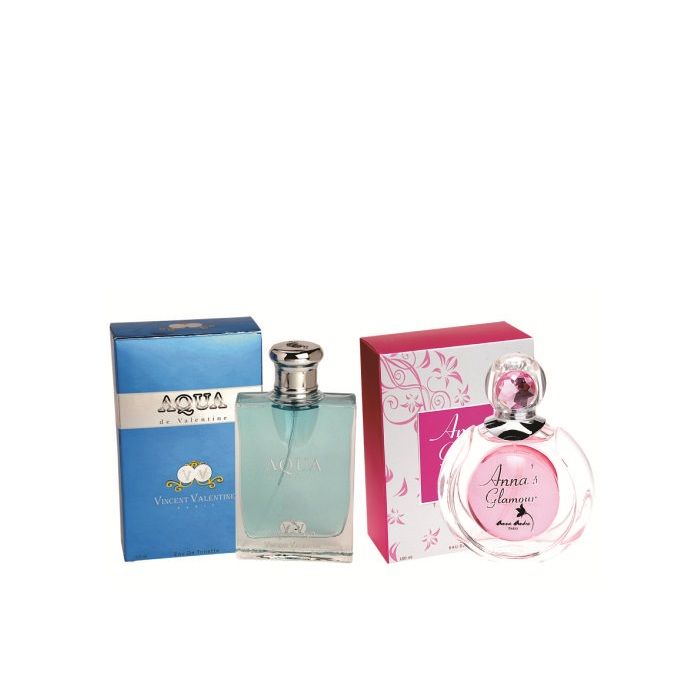 Buy Vincent Valentine Set of Aqua de Valentine & Glamour Perfume (100 ml each) Set - Purplle