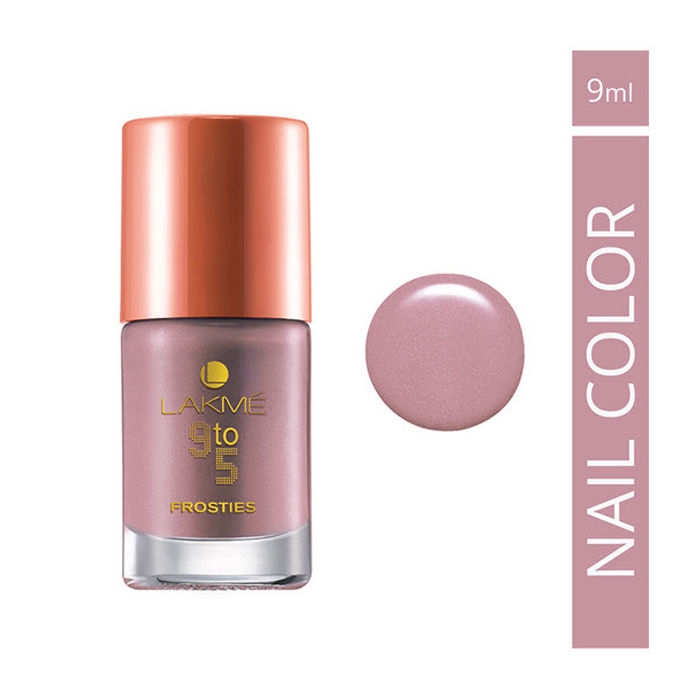 Buy Lakme 9 to 5 Frosties Nail Color Mauve Frost (9 ml) - Purplle