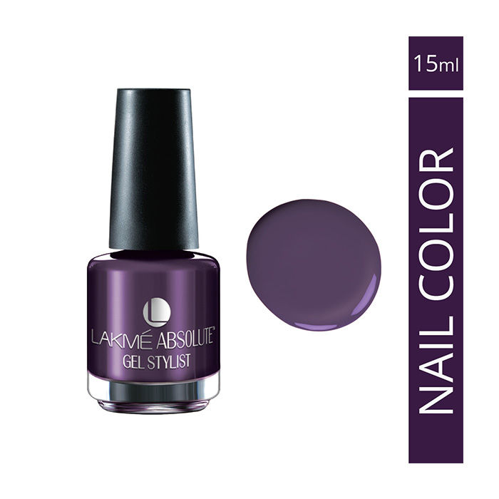 Buy Lakme Absolute Gel Stylist Nail Color Purple Orchid (15 ml) - Purplle