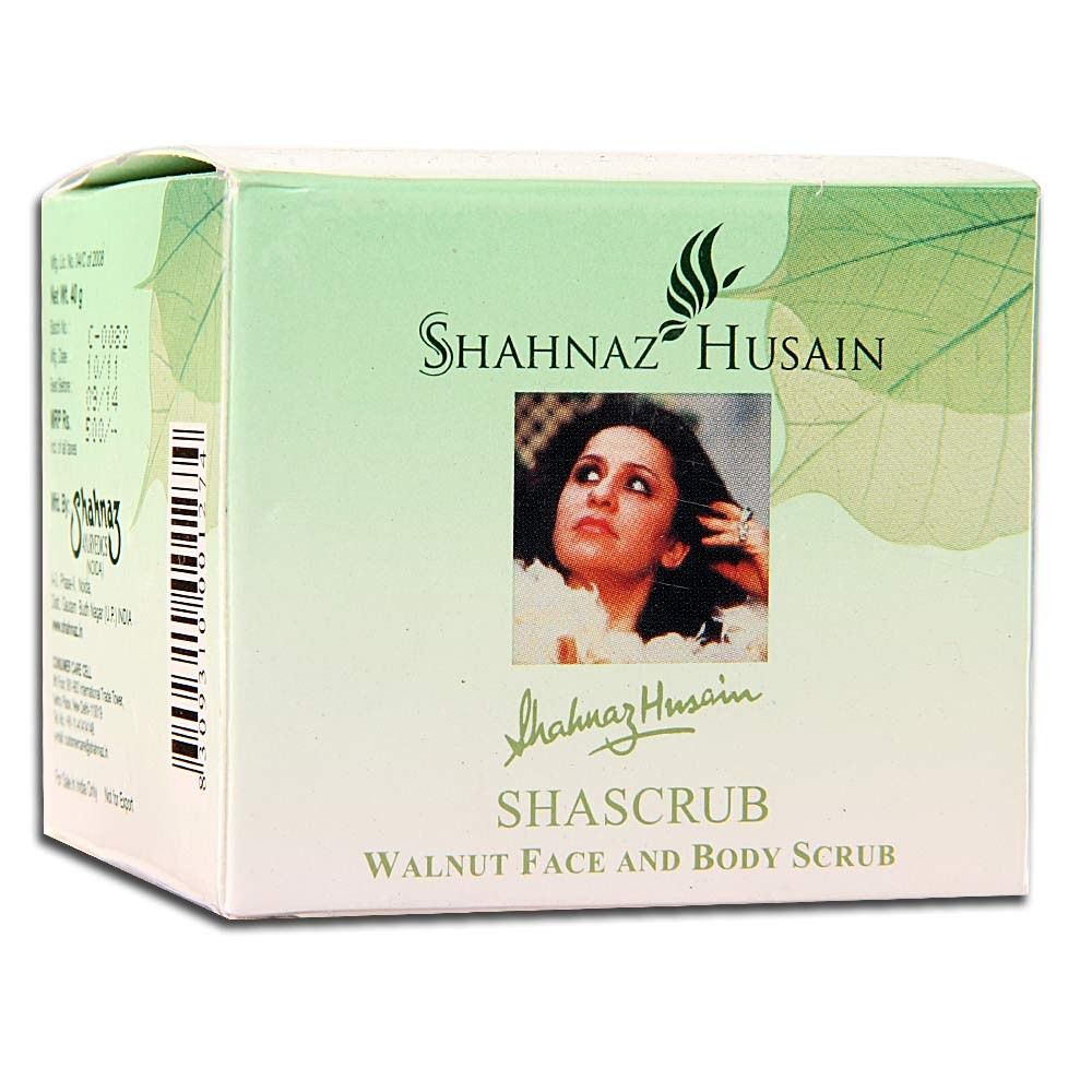 Buy Shahnaz Husain Shascrub Walnut Face & Body Scrub (25 g) - Purplle