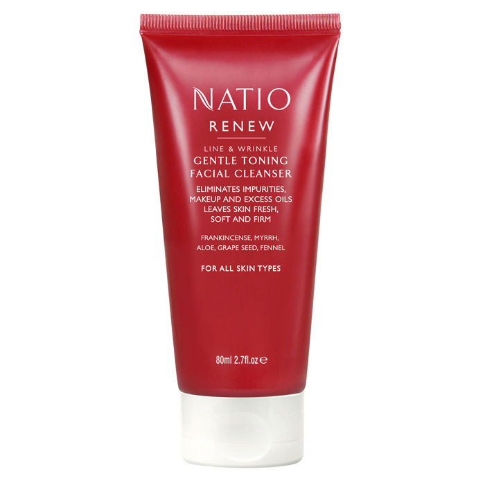 Buy Natio Renew Line & Wrinkle Gentle Toning Facial Cleanser (80 ml) - Purplle