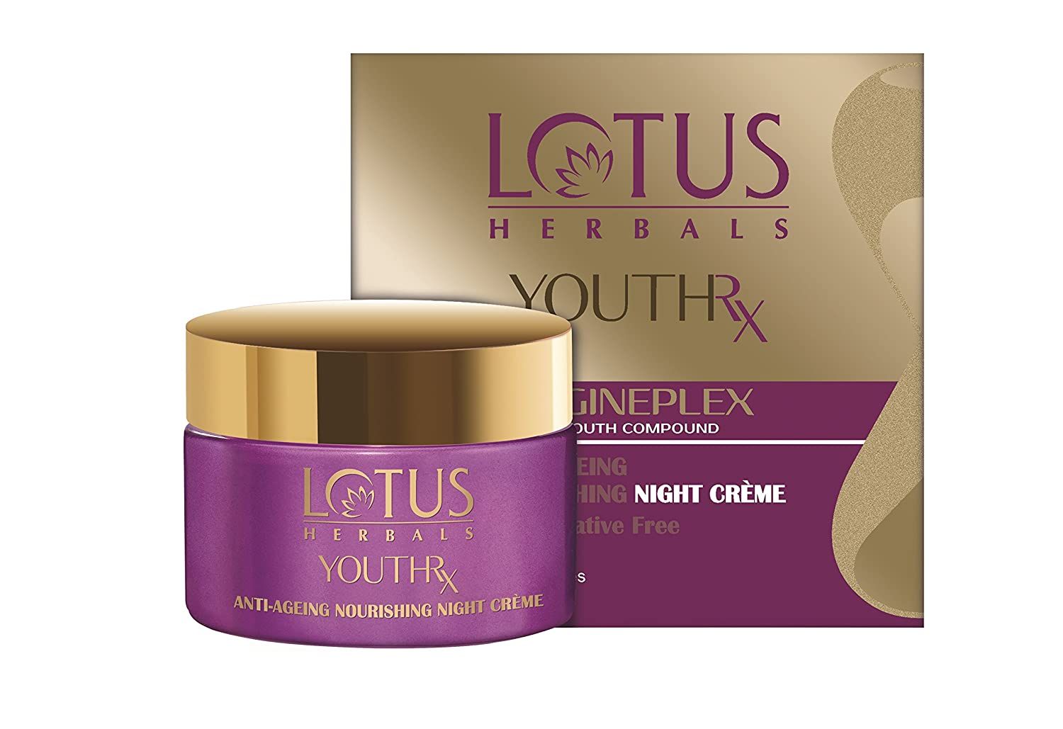 Buy Lotus Herbals YouthRx Anti Ageing Nourishing Night Cream | 50g - Purplle