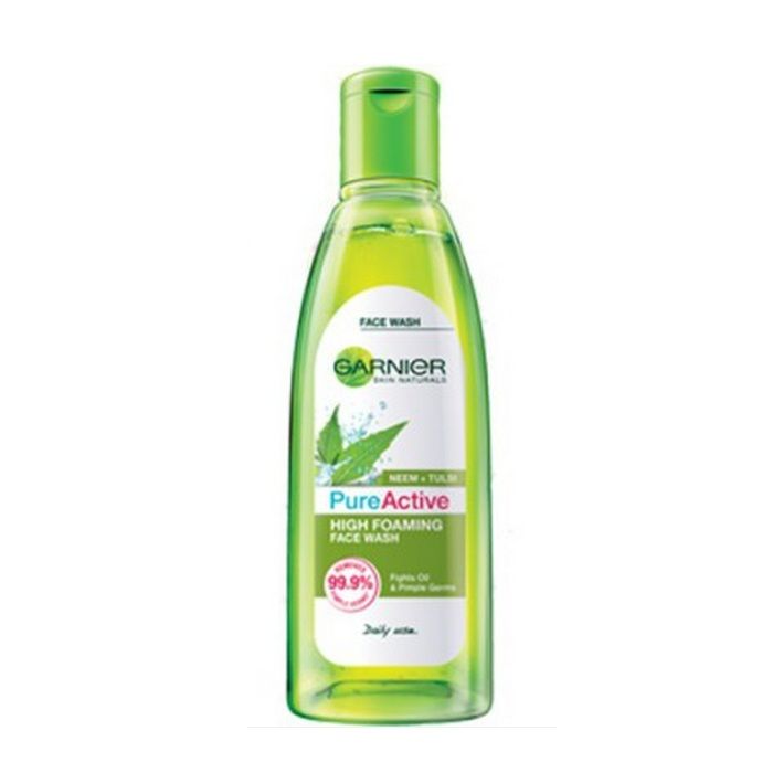 Buy Garnier Skin Naturals Neem + Tulsi Pure Active High Foaming Face Wash (100 g) - Purplle