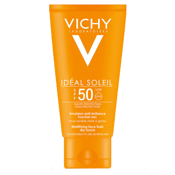 Buy Vichy Ideal Soleil High Protection Mattifying Face Fluid Dry Touch SPF 50 (50 ml) - Purplle