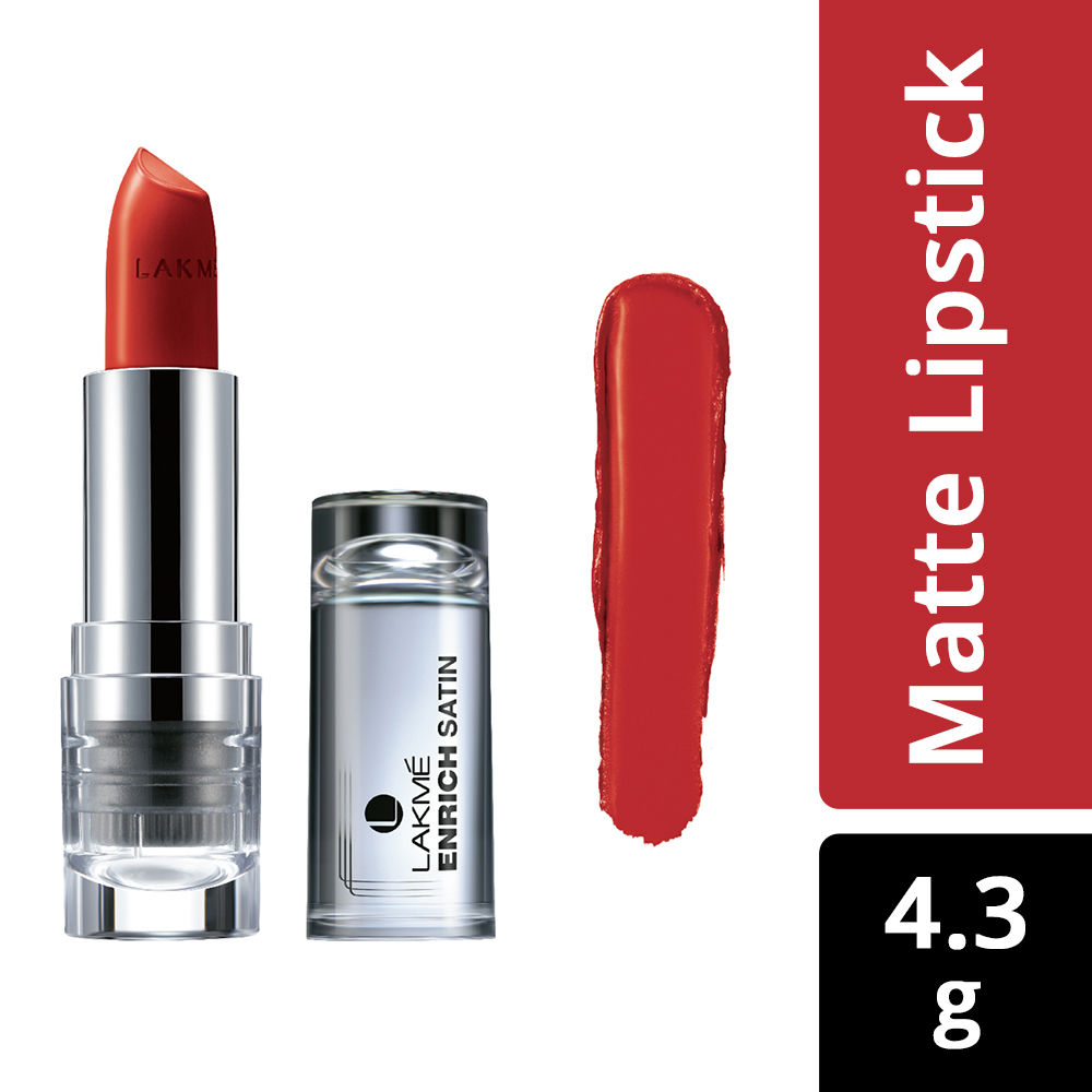 Buy Lakme Enrich Satins Lip Color Shade R358 (4.3 g) - Purplle