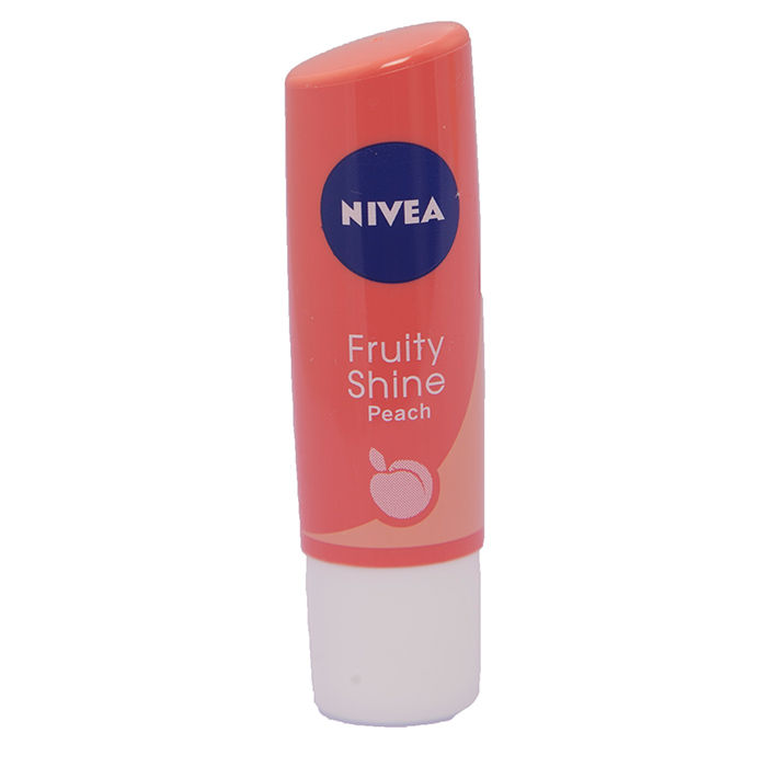 Buy Nivea Fruity Shine Peach Lip Balm (4.8 g) - Purplle