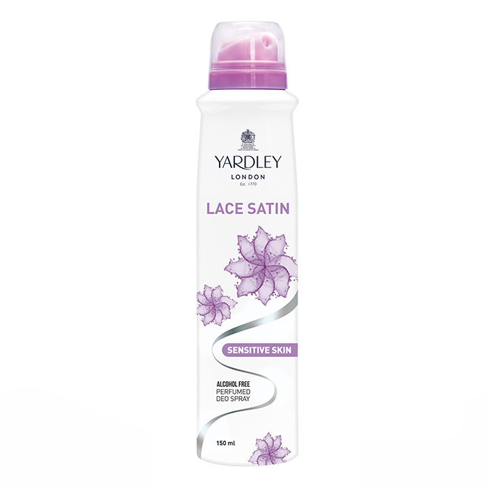 Buy Yardley Lace Satin Skin Sensitive Women Deodorant (150 ml) - Purplle