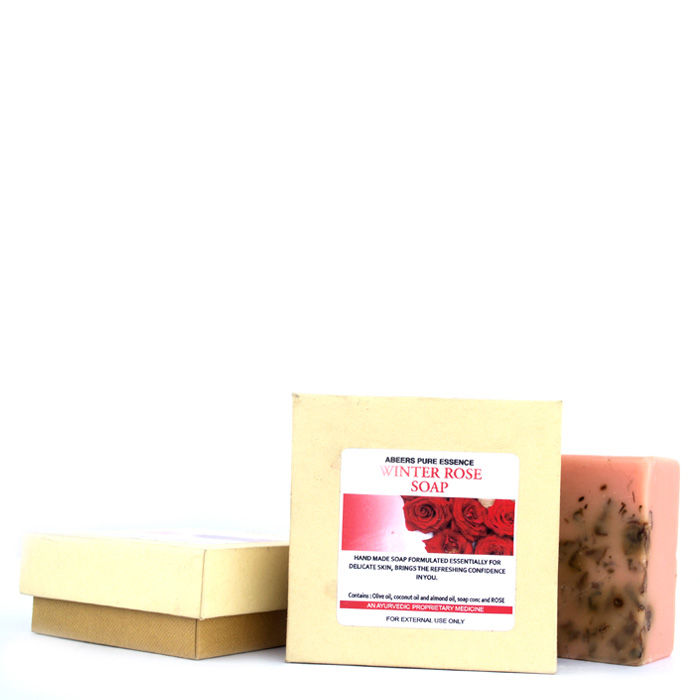 Buy Abeers Khadi Pure Luxury Winter Rose Soap (140 g) - Purplle