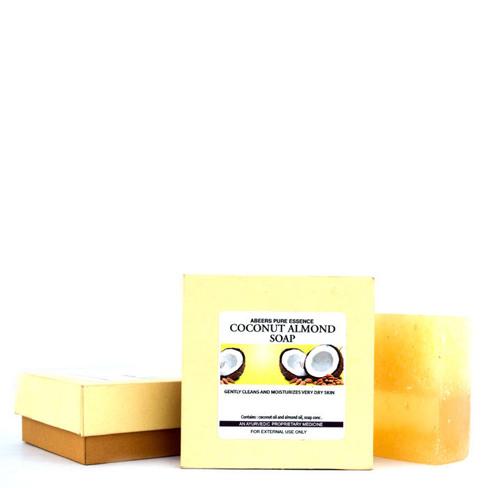 Buy Abeers Khadi Pure Essence Luxury Coconut Almond Soap (140 g) - Purplle