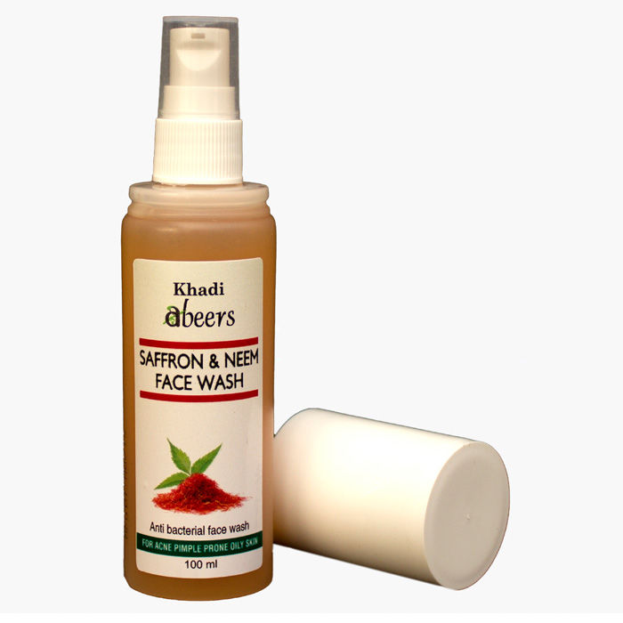 Buy Abeers Khadi Saffron Neem Face Wash (100 ml) - Purplle