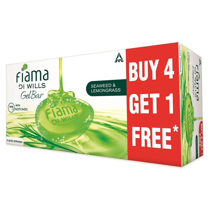 Buy Fiama Di Wills Clear Springs Gel Bar (125 g ) Buy 4 Get 1 FREE - Purplle