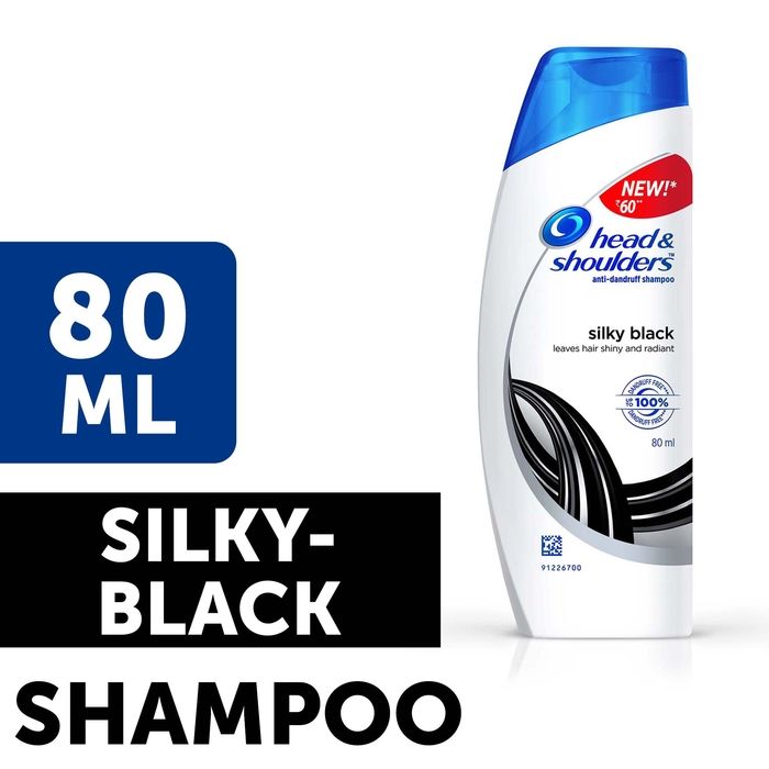Buy Head & Shoulders Shampoo Silky Black (80 ml) - Purplle