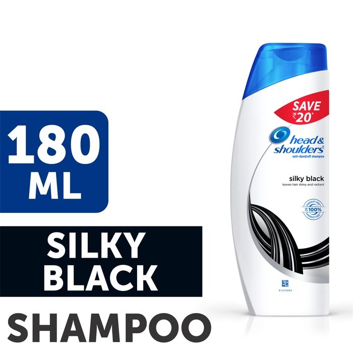 Buy Head & Shoulders Silky Black Shampoo (180 ml) - Purplle