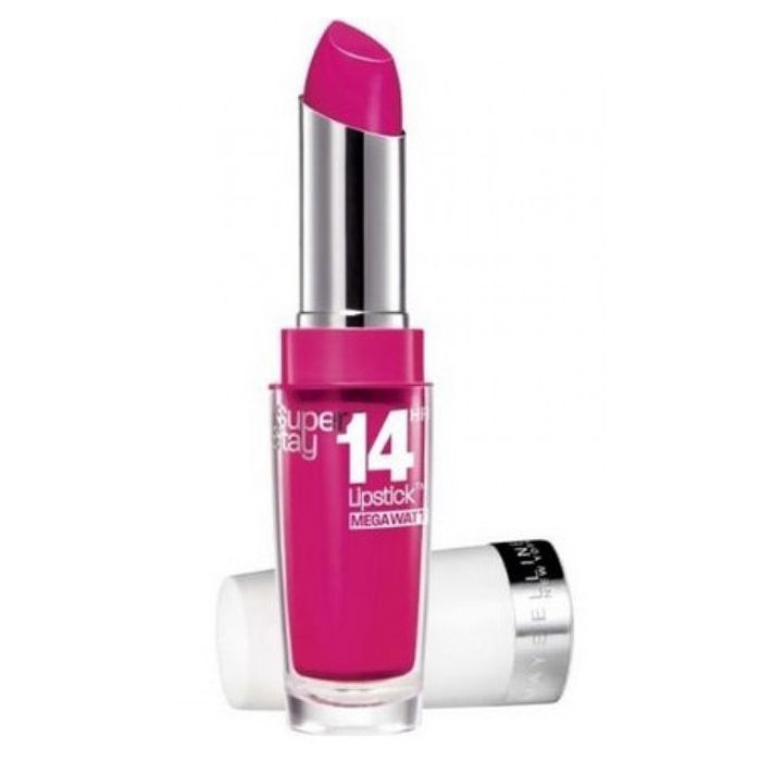 Buy Maybelline New York Superstay MegaWatt Lipstick Flash of Fuschia 135 - Purplle