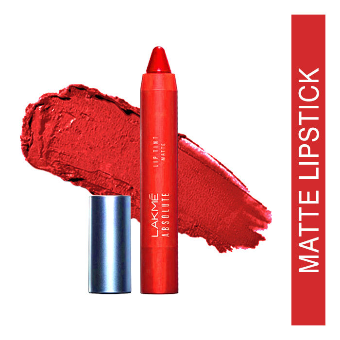 Buy Lakme Absolute Lip Pout Matte Lip Color Starlet Red (3.5 g) - Purplle