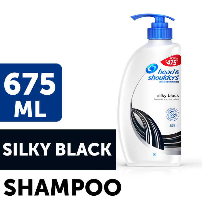 Buy Head & Shoulders Silky Black Shampoo (675 ml) - Purplle