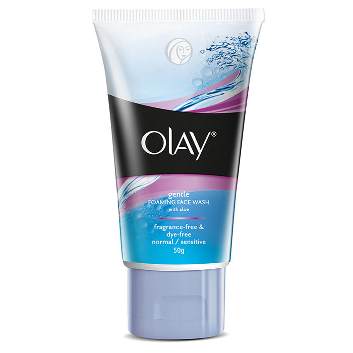 Buy Olay Gentle Foaming Face Wash With Aloe (50 g) - Purplle