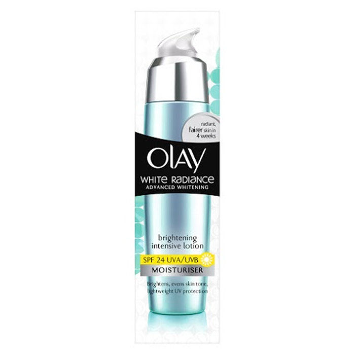 Buy Olay White Radiance Advanced Whitening Brightening Intensive Lotion (Moisturiser) SPF 24 UVA/UVB (75 ml) - Purplle