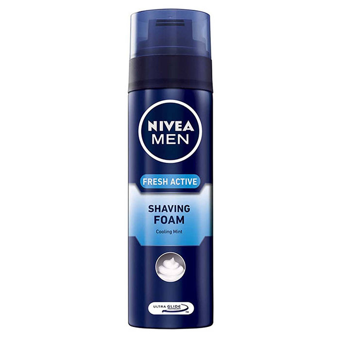Buy Nivea Men Fresh Active Shaving Foam Cooling Mint (200 ml)-Offer - Purplle