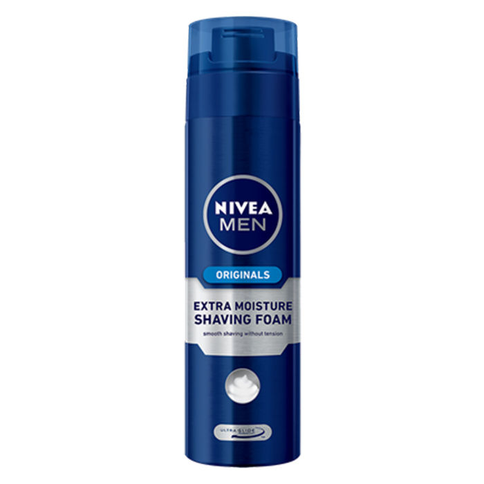 Buy Nivea Men Originals Extra Moisture Shaving Foam (200 ml)-Offer - Purplle