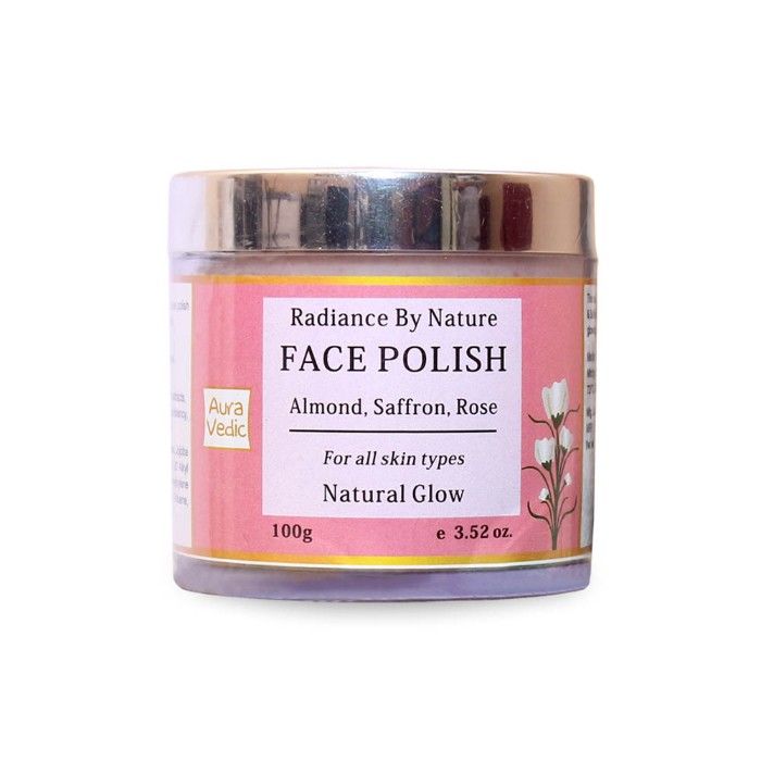 Buy Auravedic Radiance by Nature Face Polish Saffron & Almond Rose (100 g) - Purplle