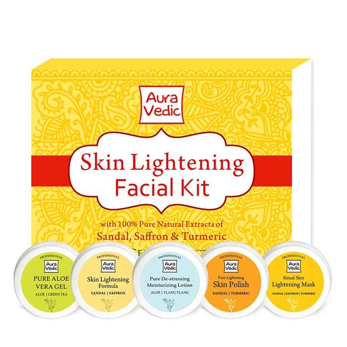 Buy Auravedic Skin Lightening Facial Kit(50 g) x 5 - Purplle