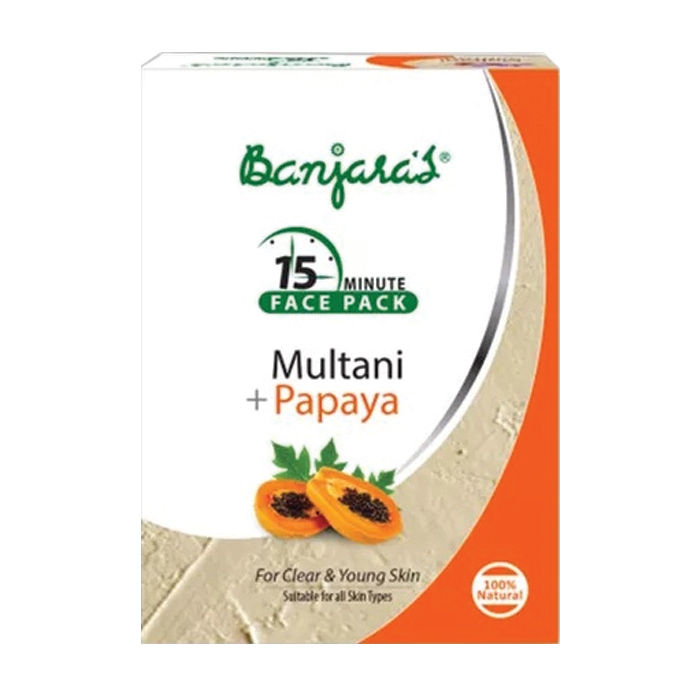 Buy Banjara's 15 Minutes Face Pack Multani with Papaya (50 g) - Purplle