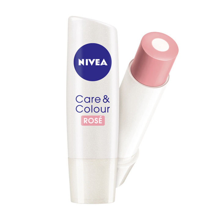 Buy Nivea Lip Balm Care & Color Rose (4.8 g) - Purplle