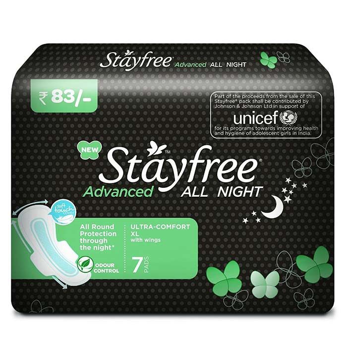 Buy Stayfree Ultrathin Advanced All Night 7'S - Purplle