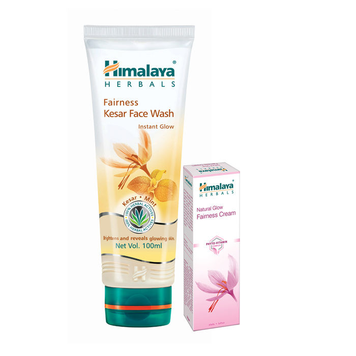 Buy FREE Himalaya Herbals Natural Glow Fairness Cream (25 g) worth Rs.40 on Himalaya Fairness Kesar Face Wash (100 ml) - Purplle