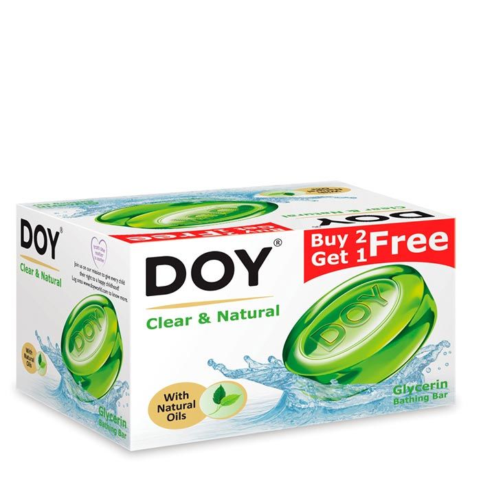 Buy Doy Clear & Natural Glycerin Transparent Soap (125 g)(Buy 2 Get 1 Free) - Purplle