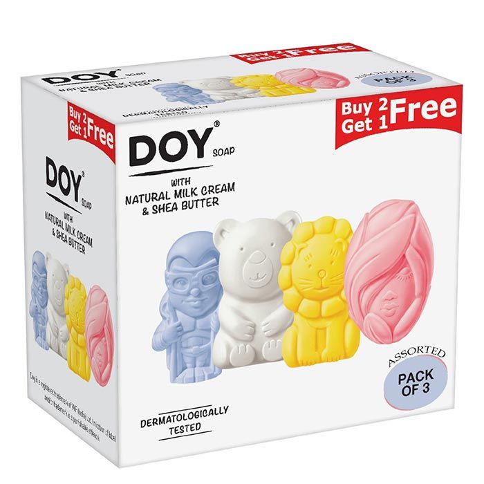 Buy Doy Care Milk Cream and Shea Butter Kids Soap (75 g)(Buy 2 Get 1 Free) - Purplle