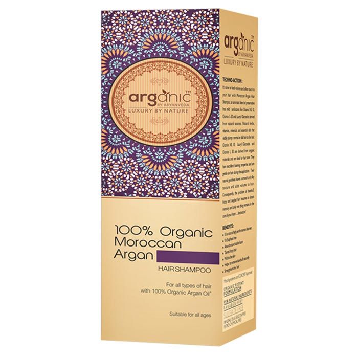 Buy Arganic 100% Organic Moroccan Argan Hair Shampoo (100 ml) - Purplle