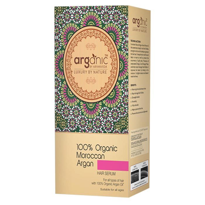 Buy Arganic 100% Organic Moroccan Argan Hair Serum (50 ml) - Purplle