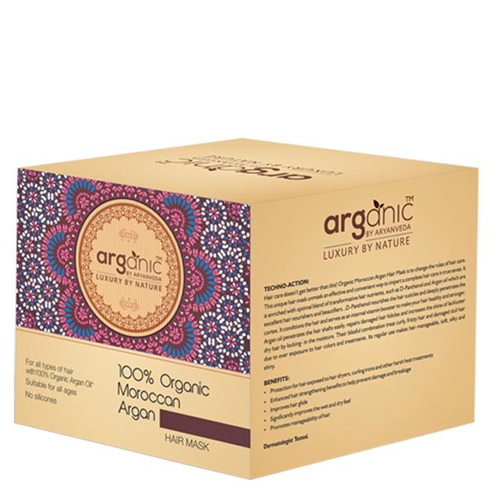 Buy Arganic 100% Organic Moroccan Argan Hair Mask (200 g) - Purplle