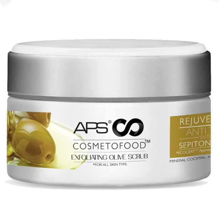 Buy Aps Cosmetofood Exfoliating Olive Scrub (200 g) - Purplle