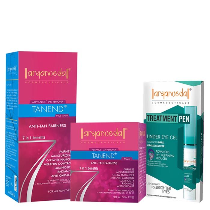 Buy Aryanveda Advance Treatment For Fairness Combo Pack (118 ml) - Purplle
