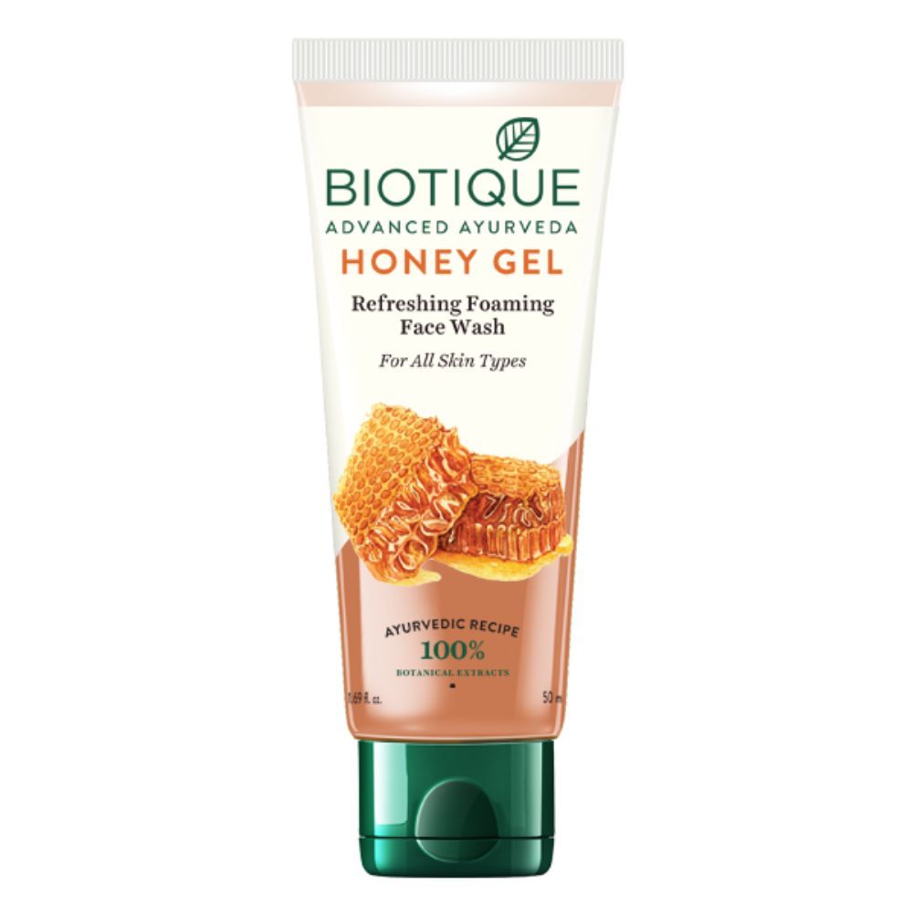 Buy Biotique Bio Honey Gel Refreshing Foaming Face Wash (50ml) - Purplle
