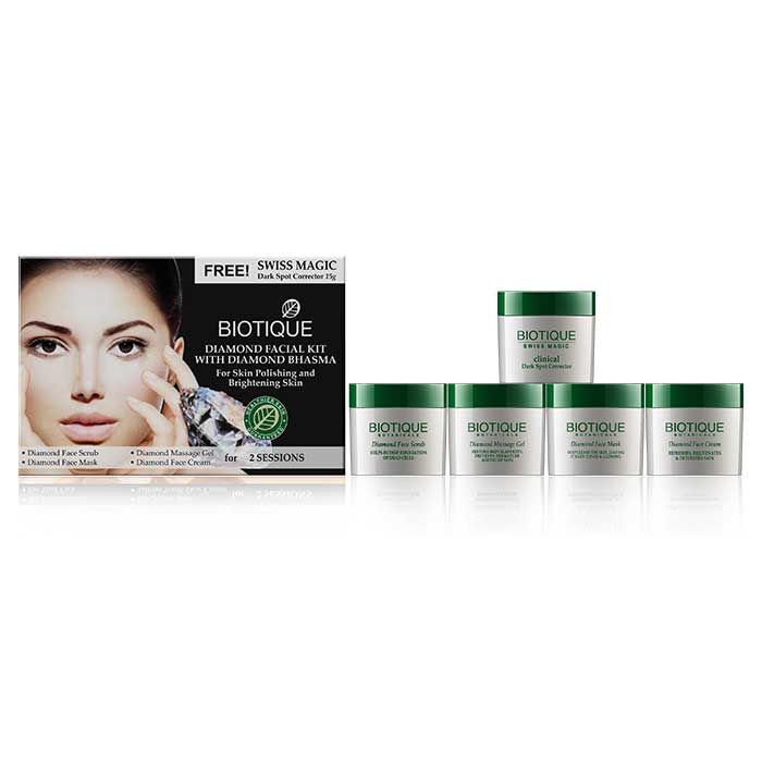 Buy Biotique Bio Diamond Facial Kit With Diamond Bhasma Kit (75 g) - Purplle